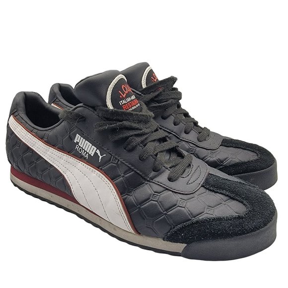 Puma The Godfather x Roma Louis Restaurant Black White Fire Brick Red 370896-01 - Picture 1 of 12